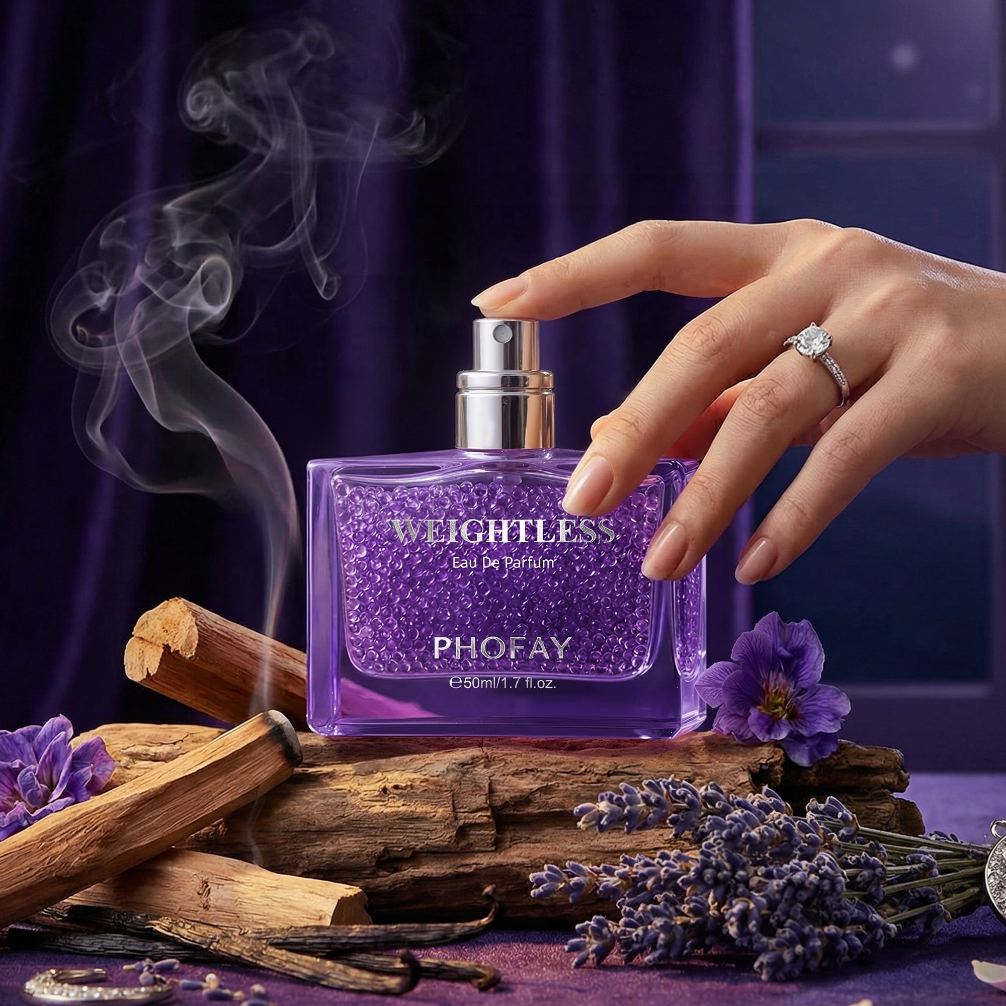 WEIGHTLESS Eau De Parfum A Soft Scent for Quiet Nights.