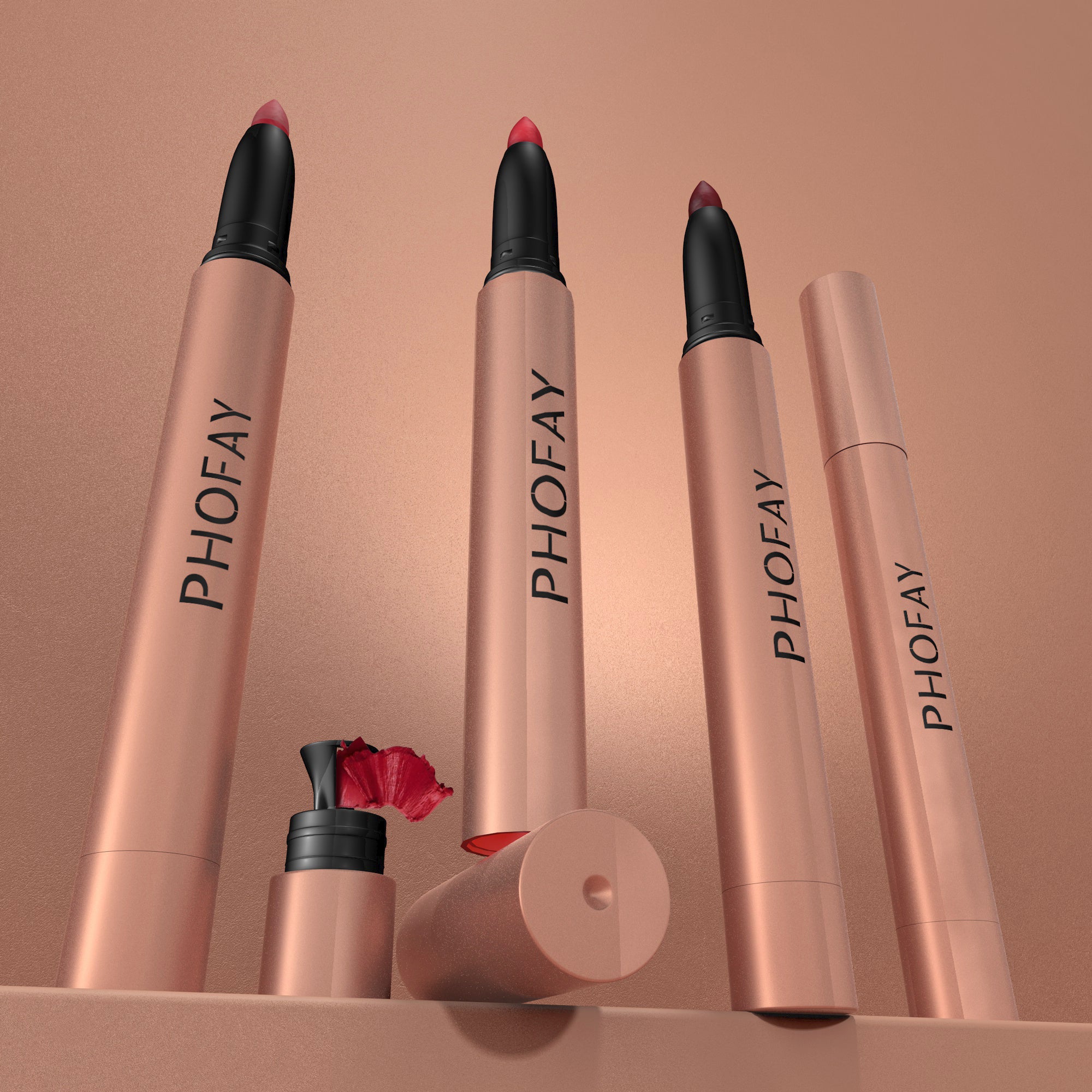 PHOFAY MATTE LIP LINER+LIPSTICK PEN