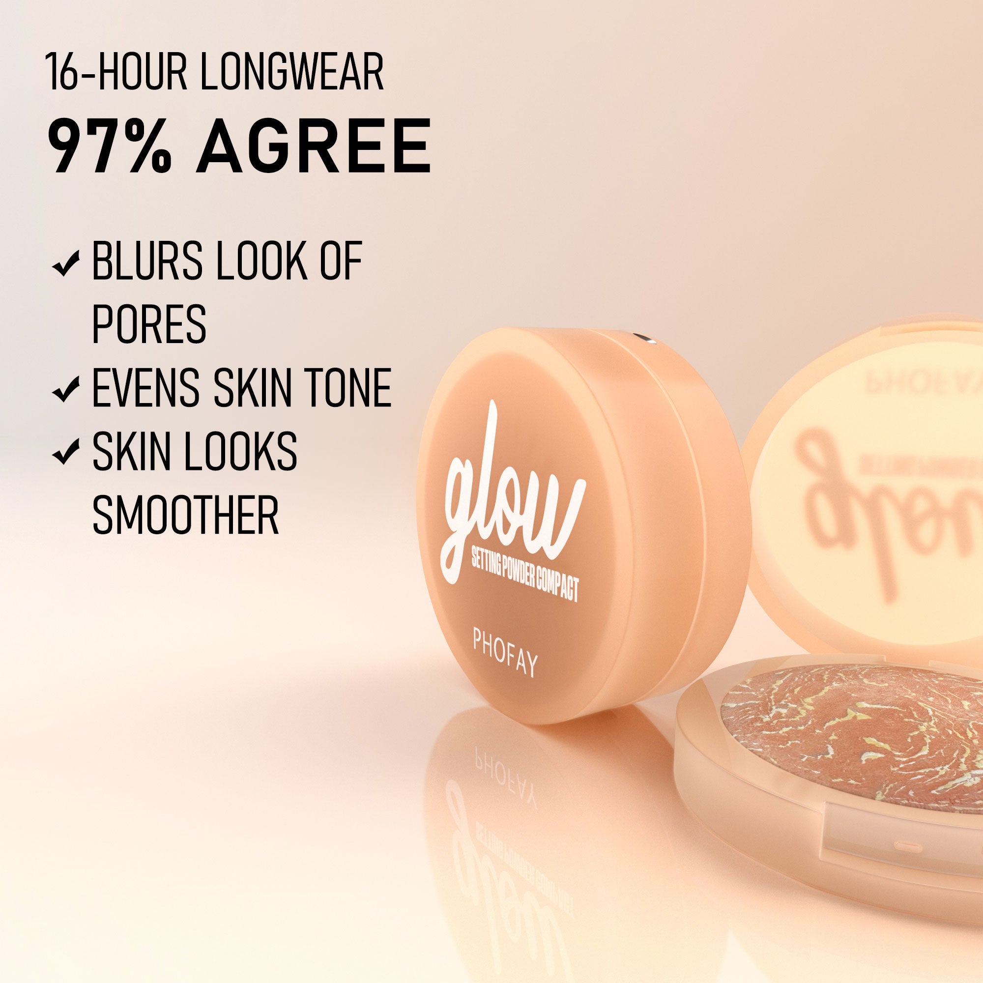 PHFOAY Baking setting powder compact