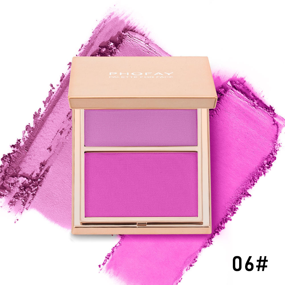 PHOFAY Double-Take Cream & Powder Blush Duo