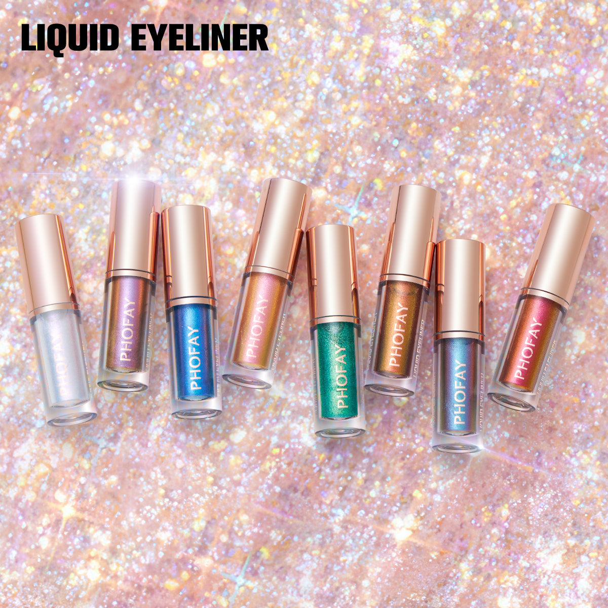 PHOFAY Liquid Glitter Eyeliner Set | PHOFAY