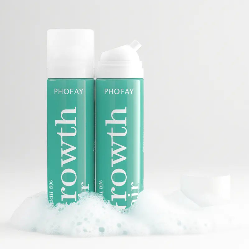 PHOFAY Men's 5% Minoxidil Foam for Hair Regrowth, 2 Month Supply