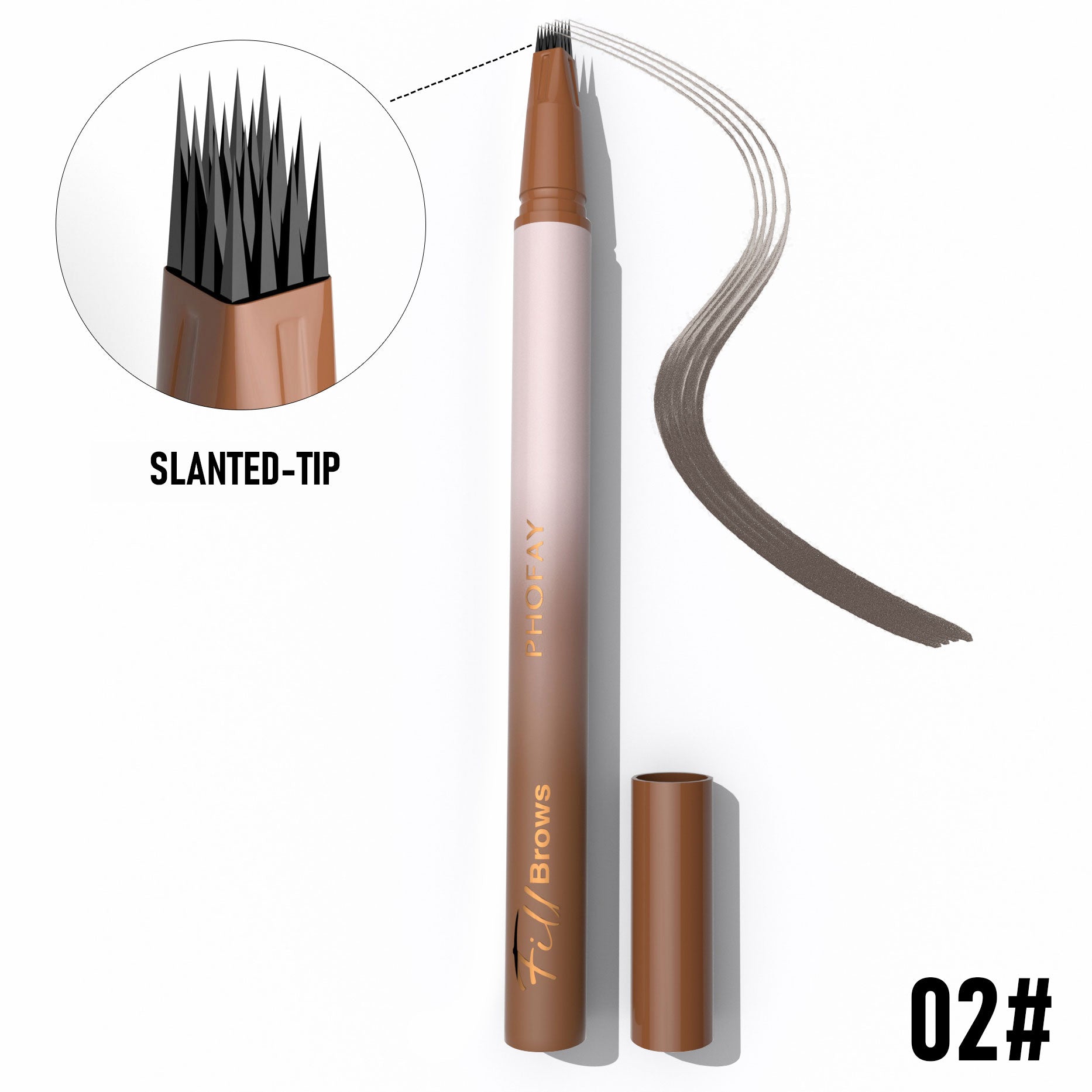 PHOFAY WATERPROOF WILD  EYEBROW PENCIL