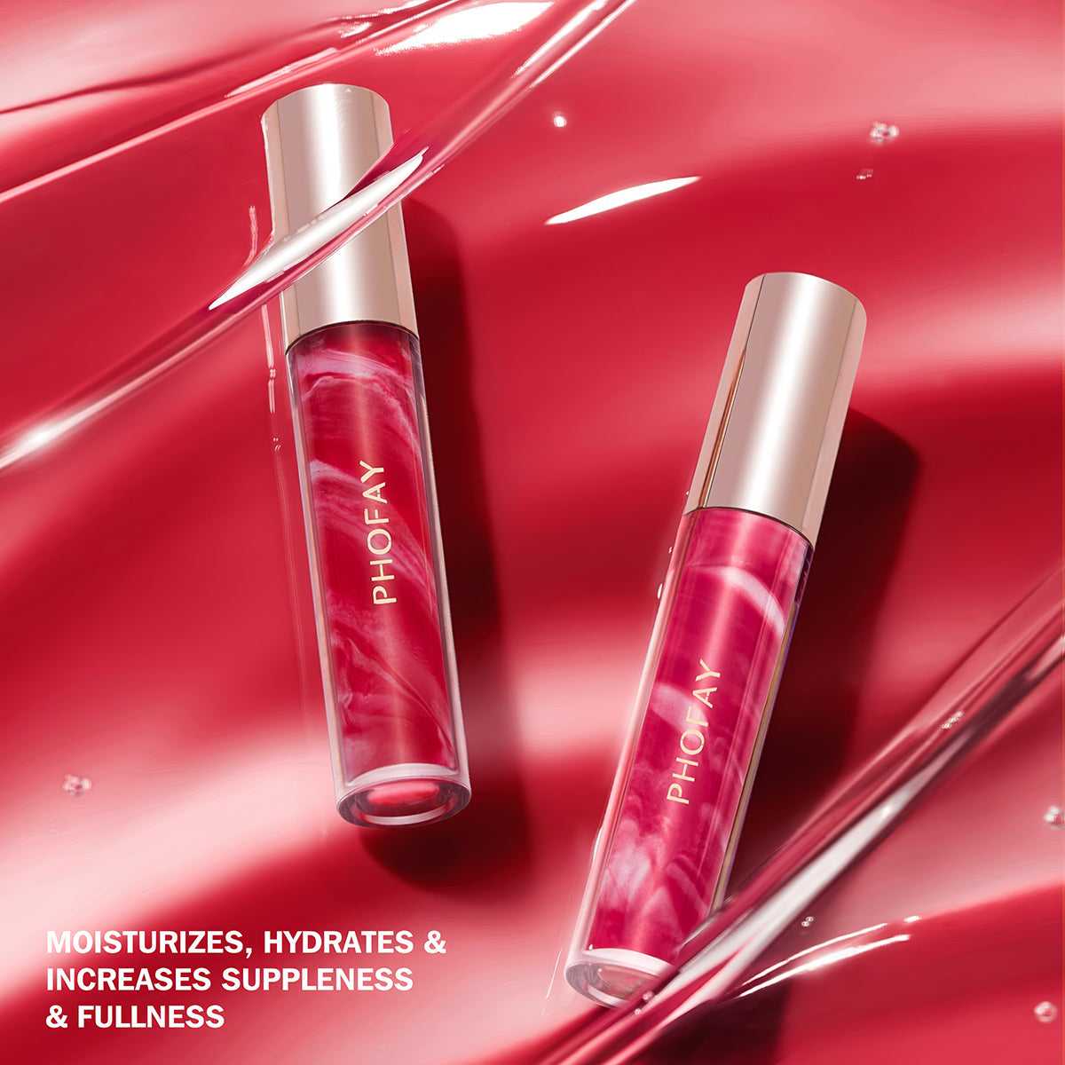 PHOFAY Rose Blooming Hydrating Lip Gloss