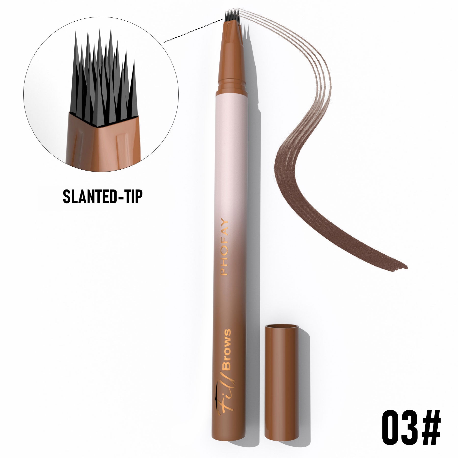 PHOFAY WATERPROOF WILD  EYEBROW PENCIL