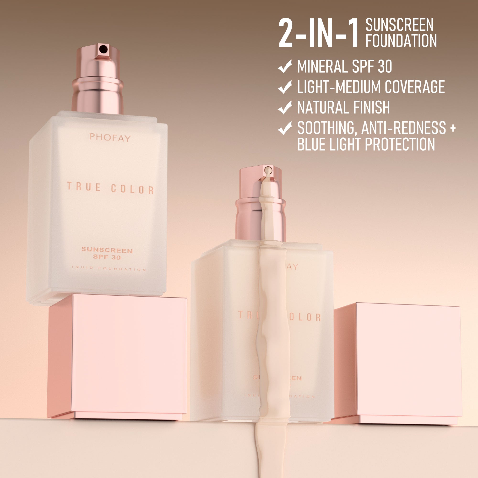 MATTE  SUNSCREEN LIQUID FOUNDATION SPF 30