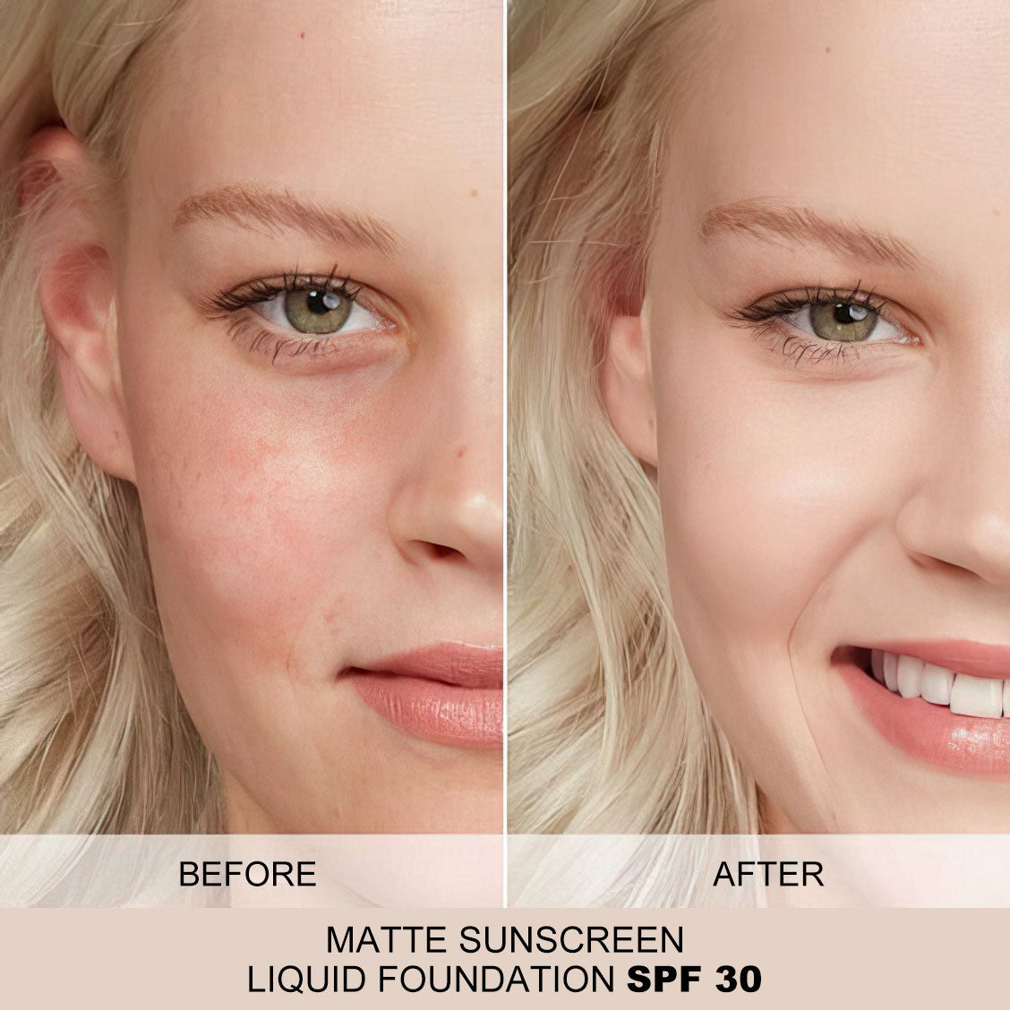 MATTE  SUNSCREEN LIQUID FOUNDATION SPF 30