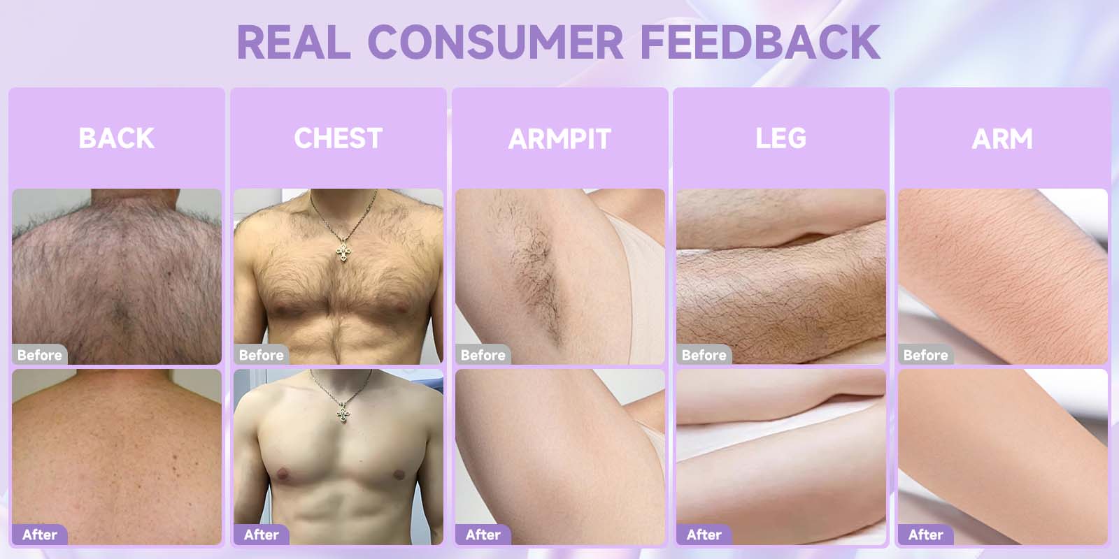 PHOFAY GENTLE BODY PAIN FREE HAIRS REMOVAL MOUSSE